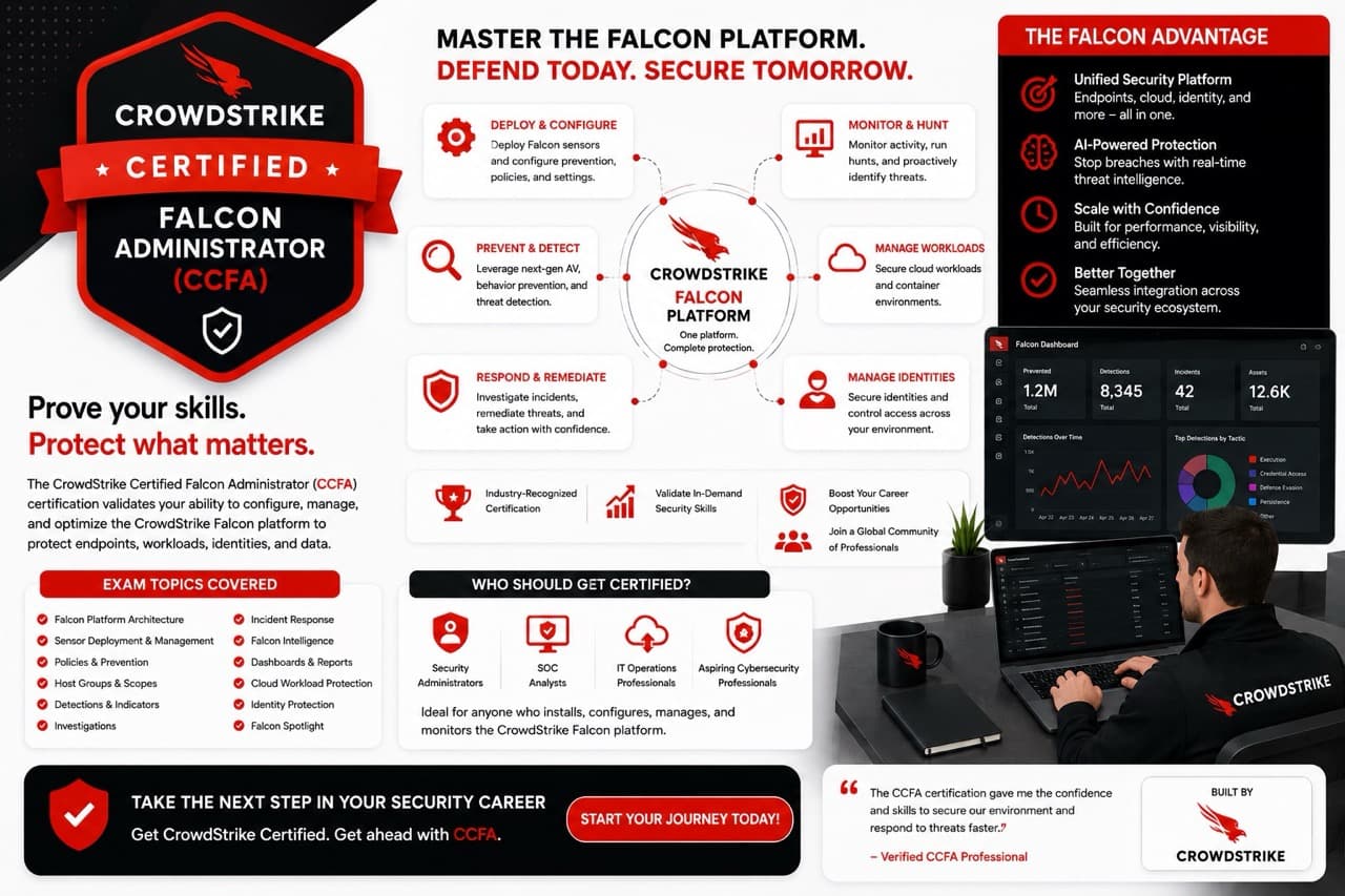 CrowdStrike Falcon Administrator CCFA-200 Exam - Endpoint Security Platform Administration and Sensor Deployment